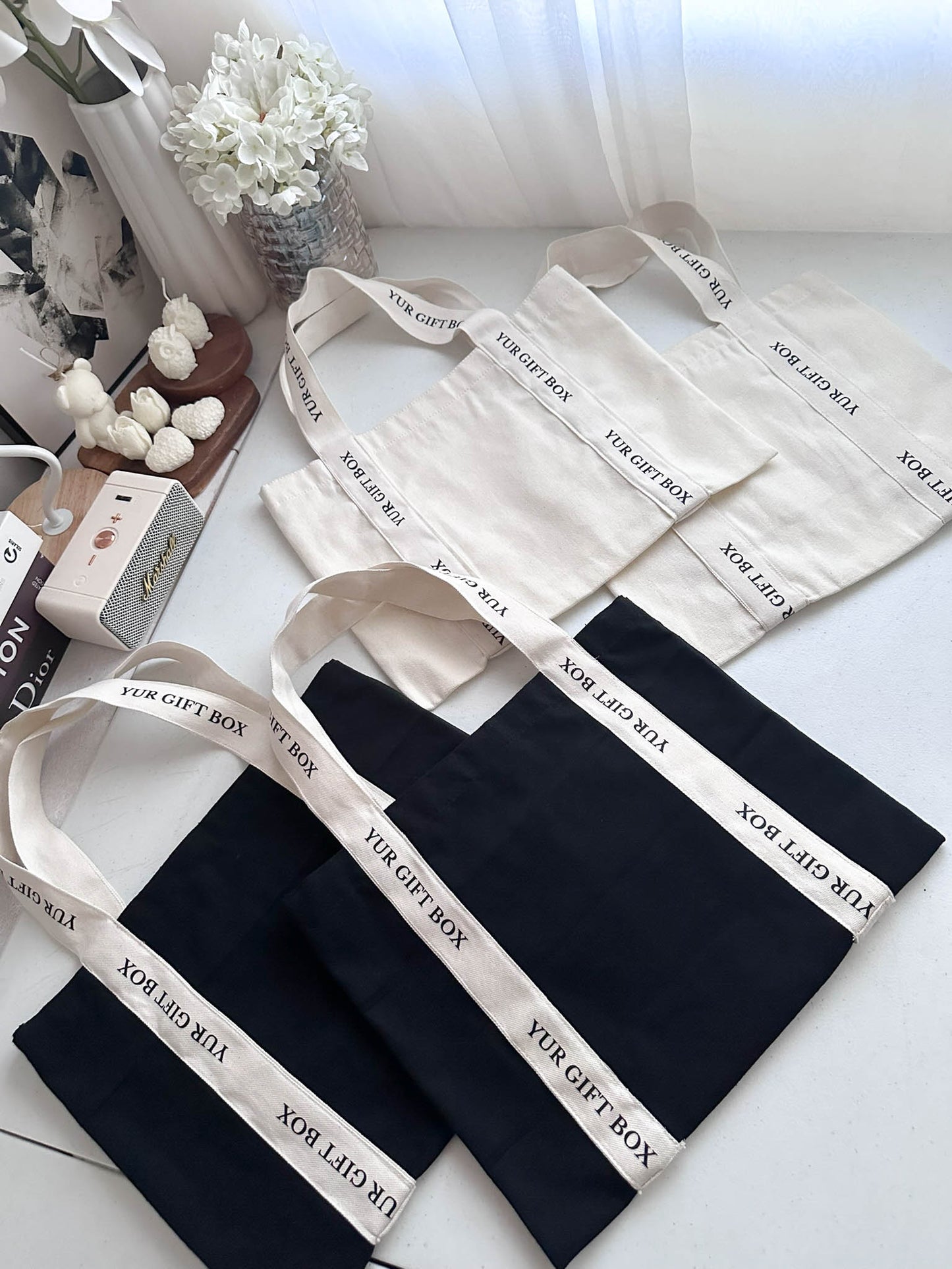 Tote bag w/ DTF printed strap