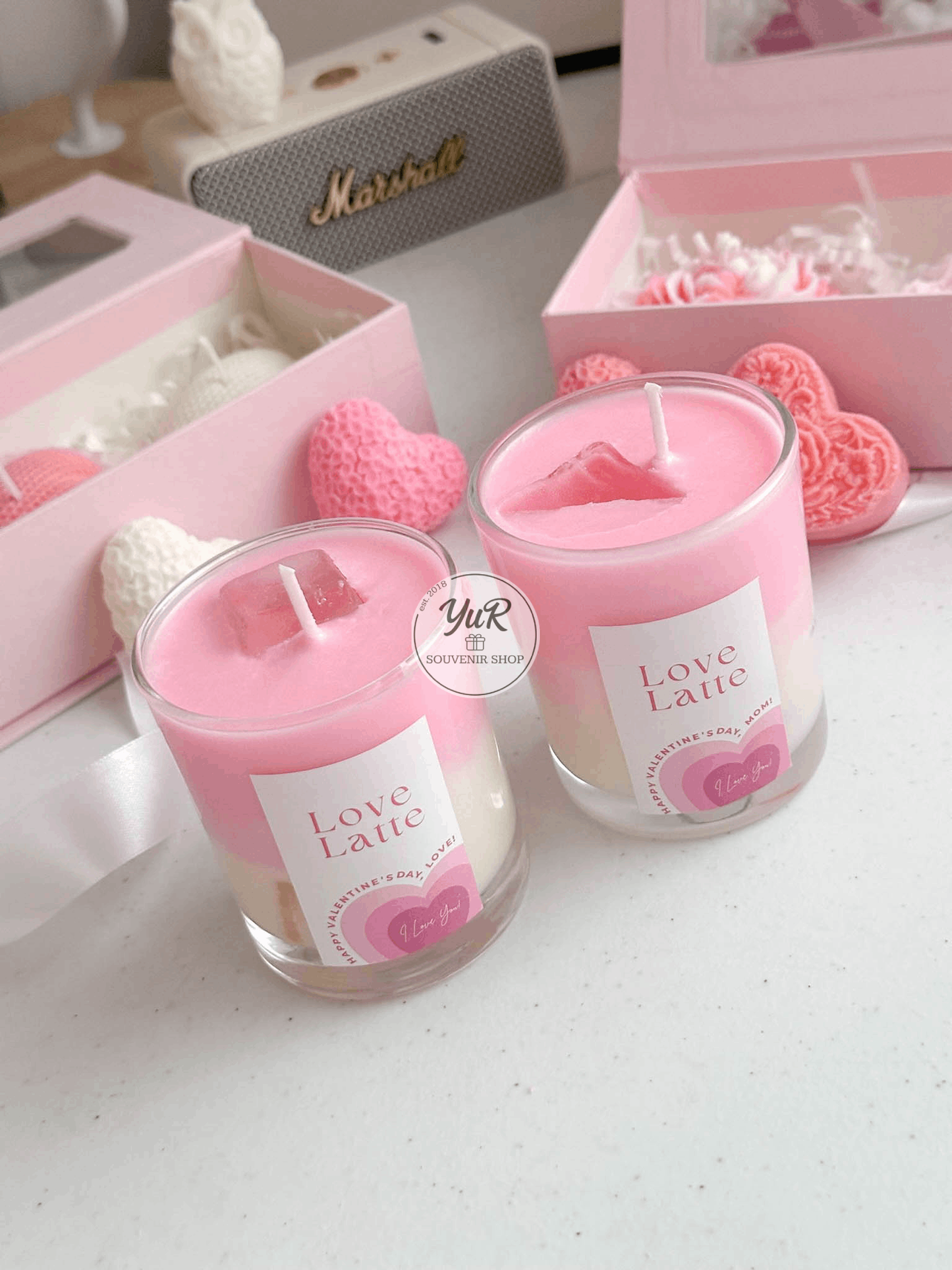 Love Latte Candle