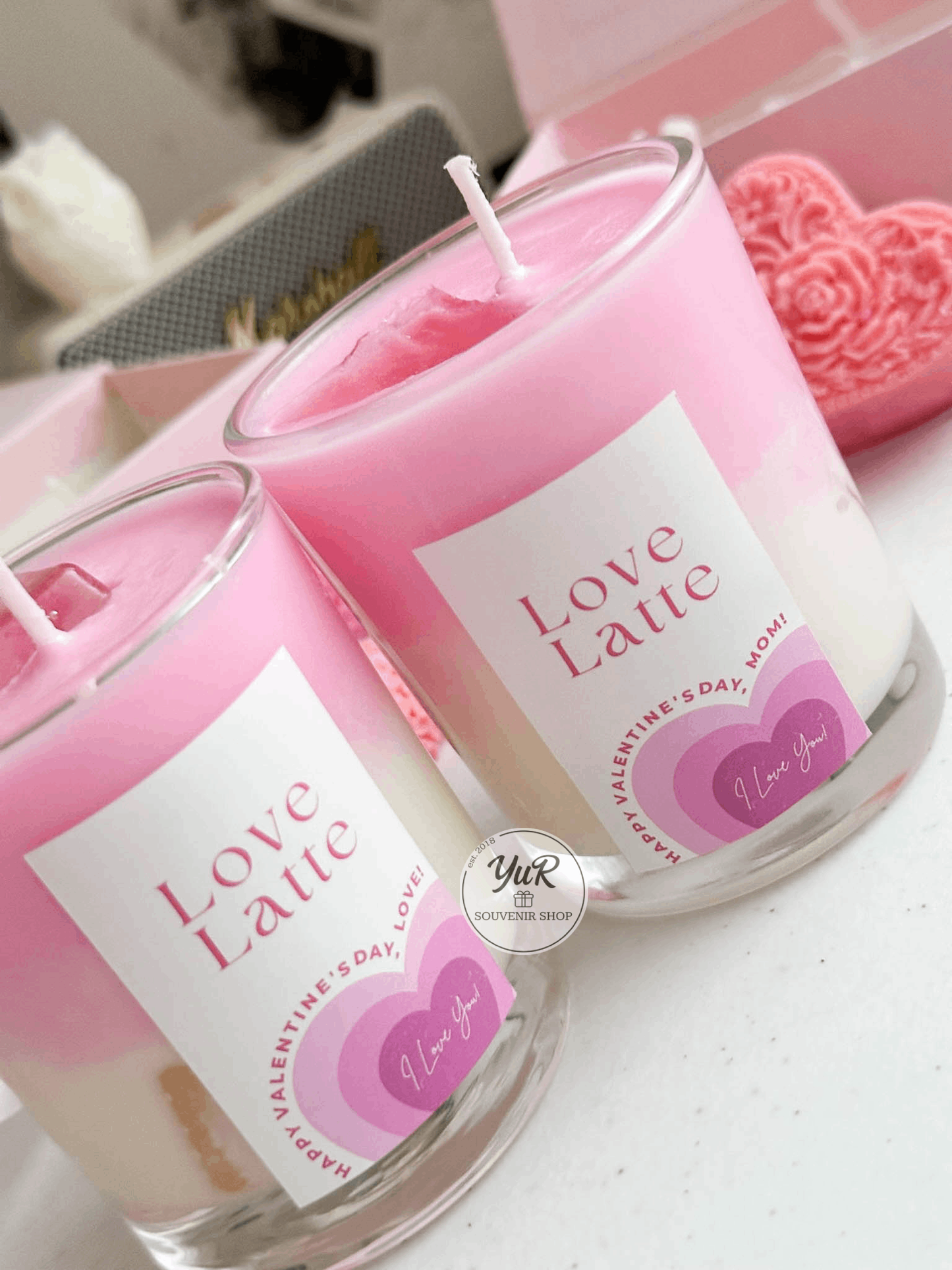 Love Latte Candle