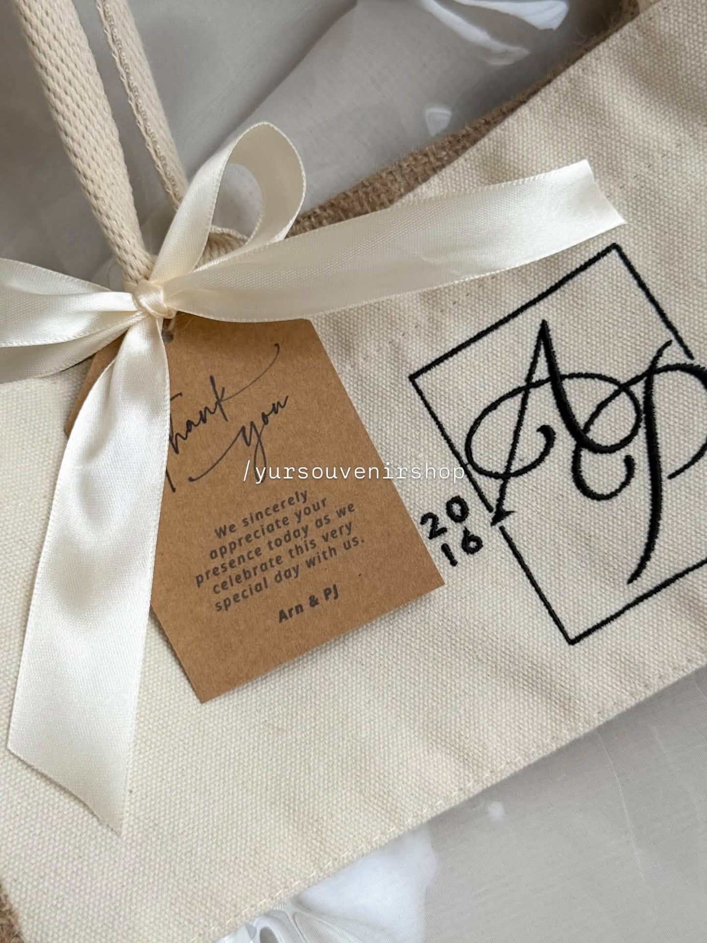 Burlap Jute Bag (Transparent)