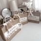 Burlap Bag with ruffles