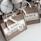 Burlap Bag with ruffles