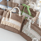 Burlap Bag w/ ruffles