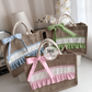 Burlap Bag w/ ruffles