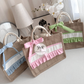 Burlap Bag w/ ruffles