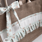 Burlap Bag w/ ruffles