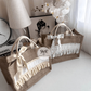 Burlap Bag w/ ruffles