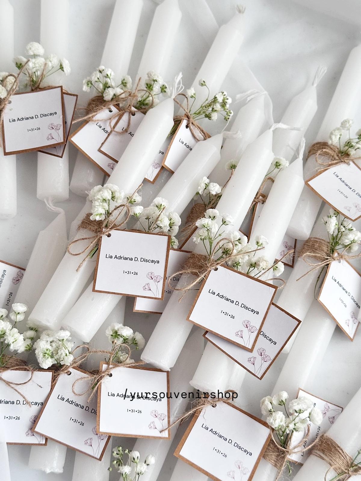 Candles (christening/dedication)