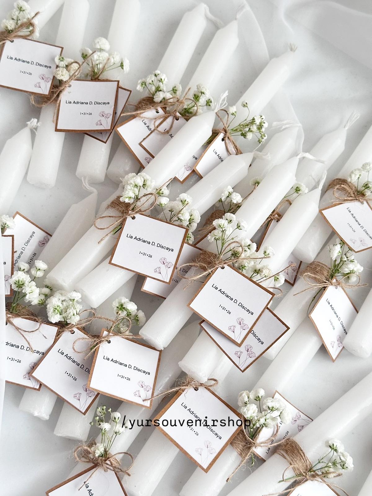 Candles (christening/dedication)