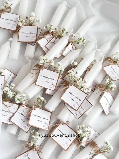 Candles (christening/dedication)