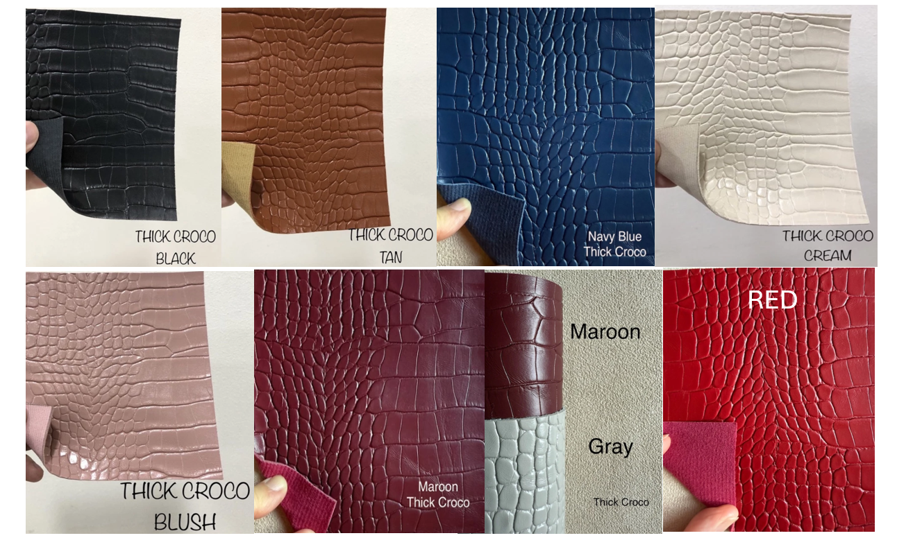 Leather Pouch (Croco) Premium