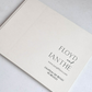 Vows Booklet & Guest Book