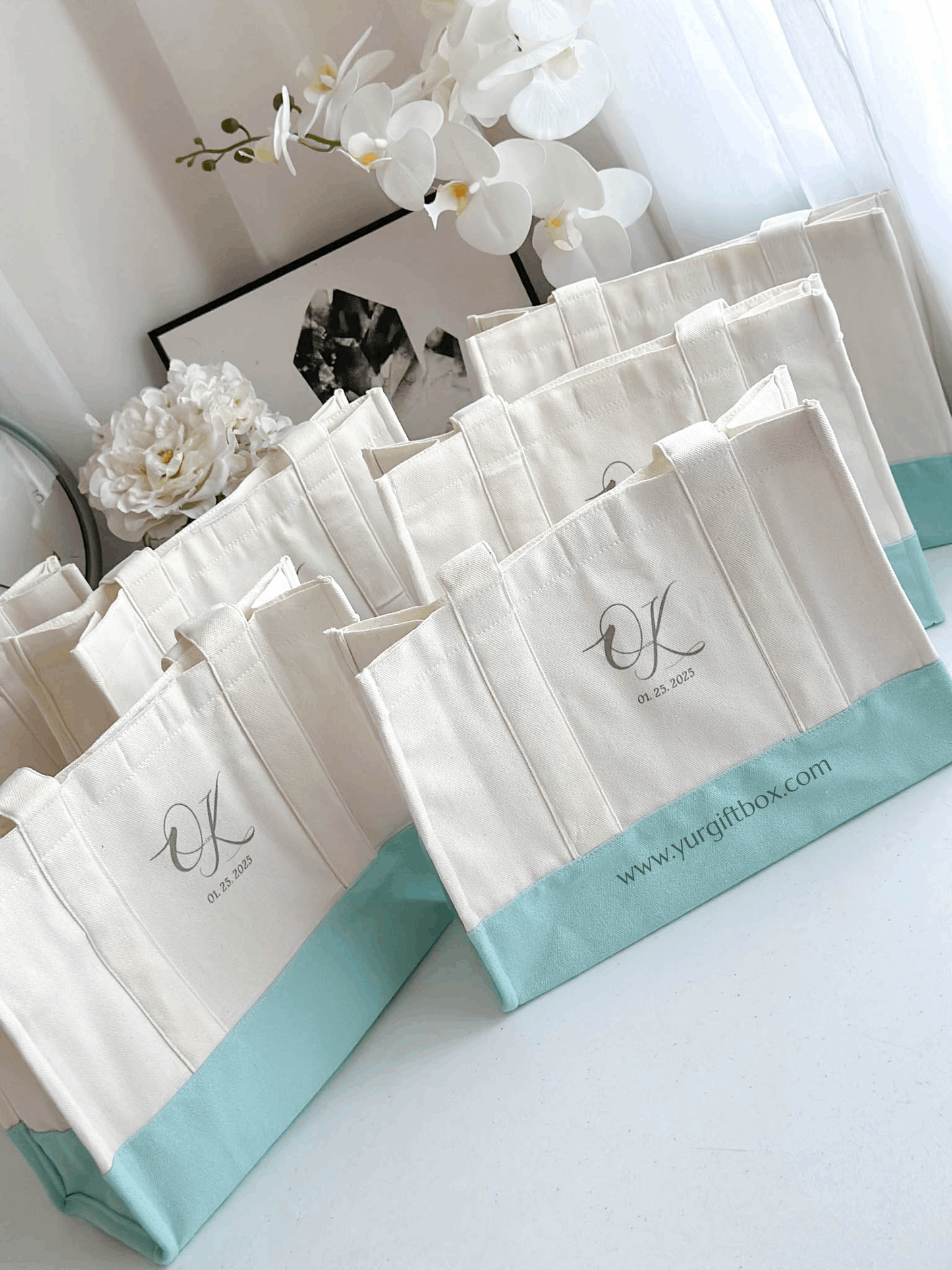 Hand bag w/ printed strap (wedding)