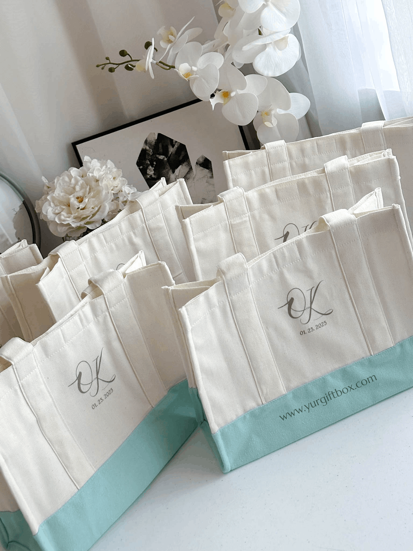 Hand bag w/ printed strap (wedding)