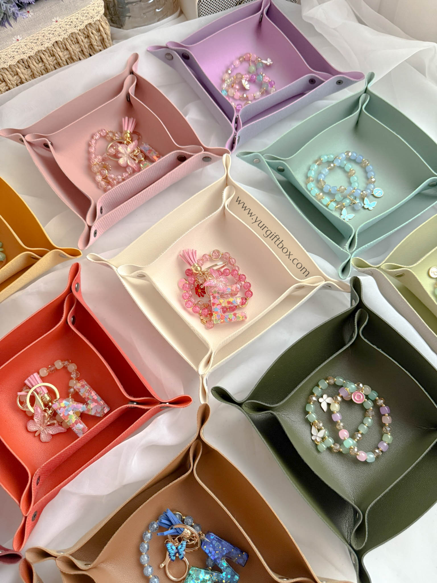 Trinket Tray Set (leather)