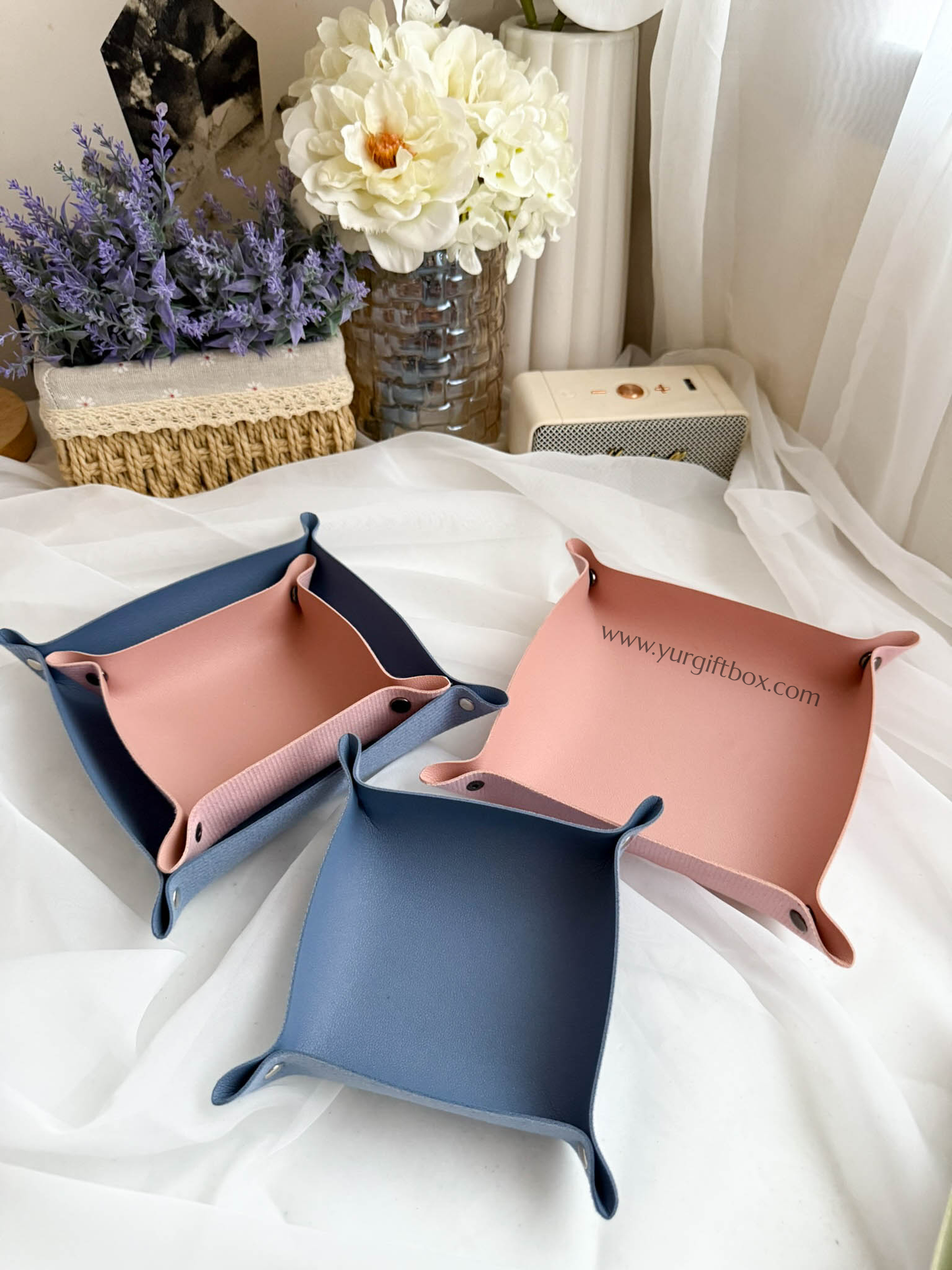 Trinket Tray Set (leather)