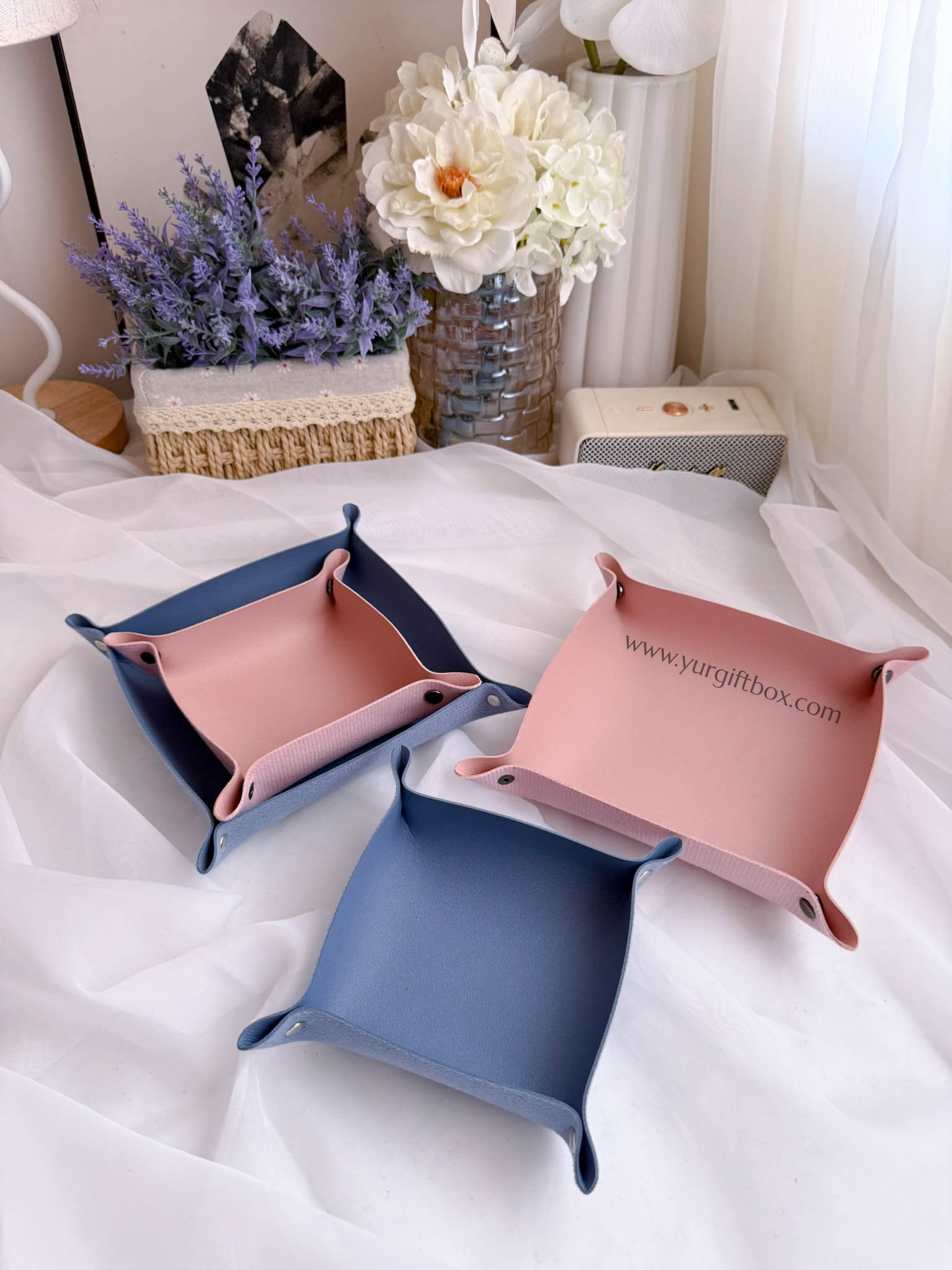 Trinket Tray Set (leather)