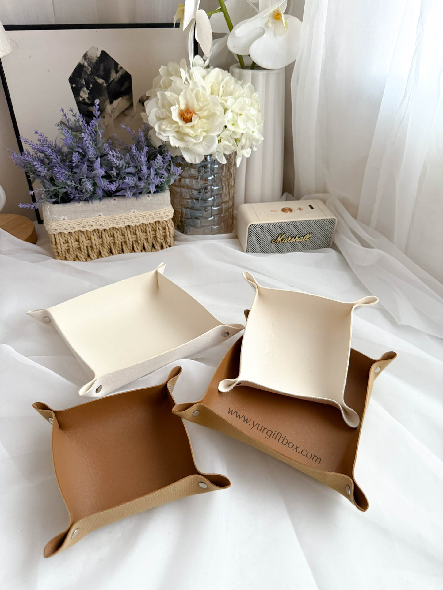 Trinket Tray Set (leather)