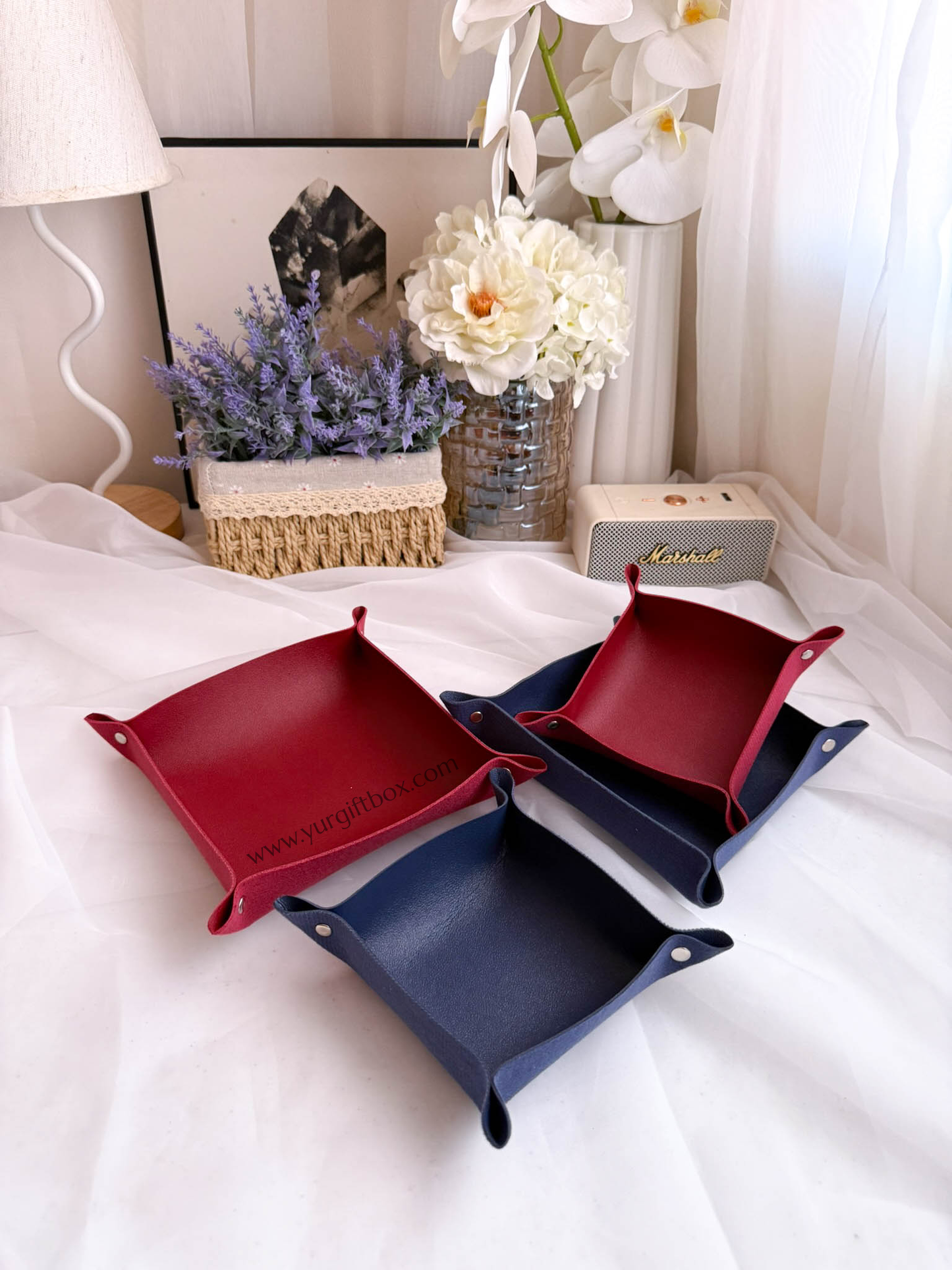 Trinket Tray Set (leather)