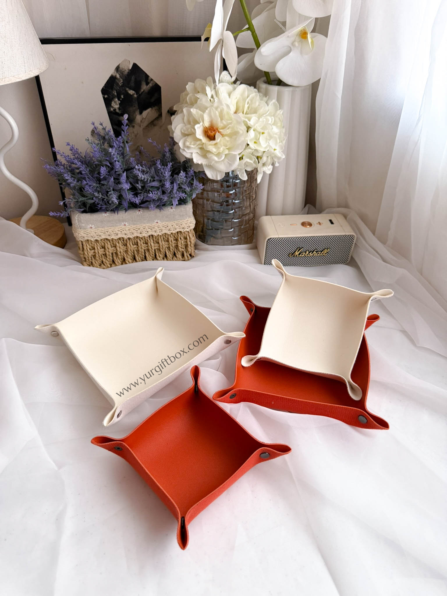 Trinket Tray Set (leather)