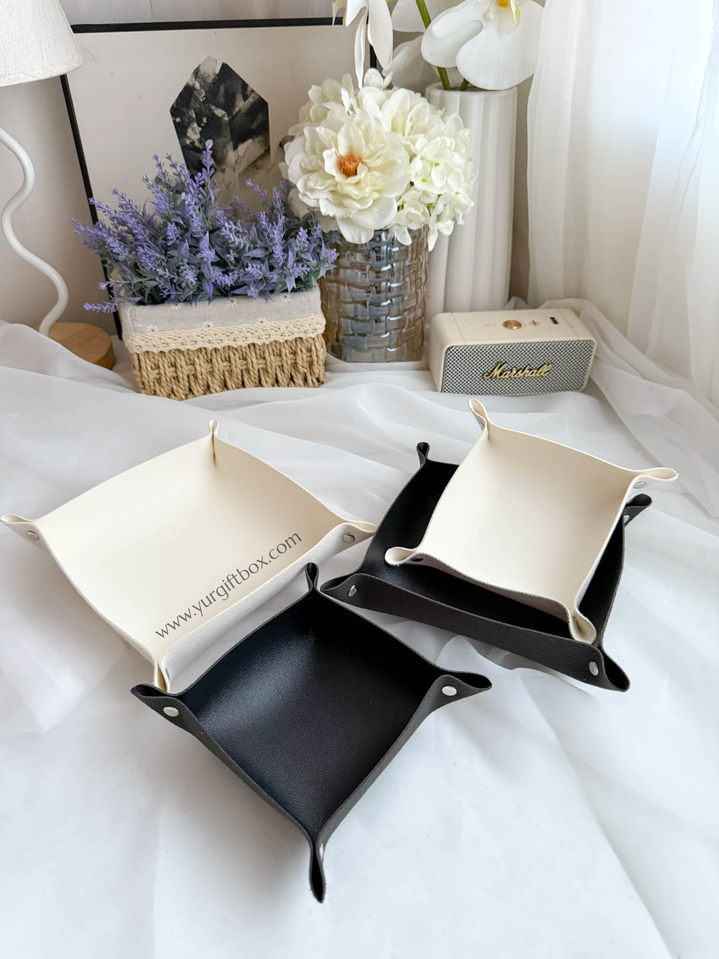 Trinket Tray Set (leather)