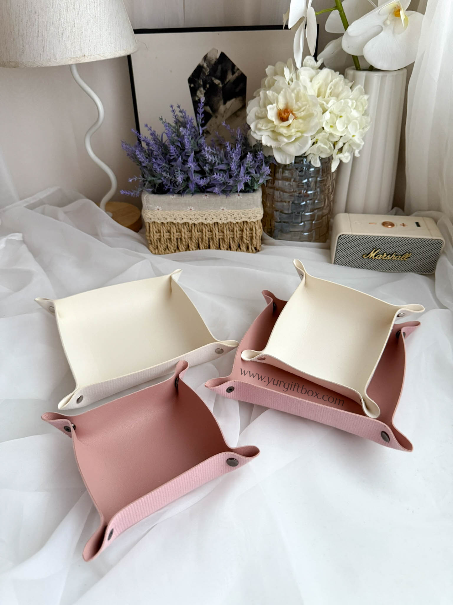 Trinket Tray Set (leather)