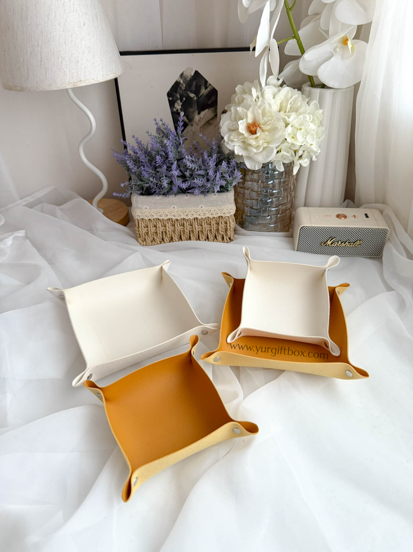 Trinket Tray Set (leather)