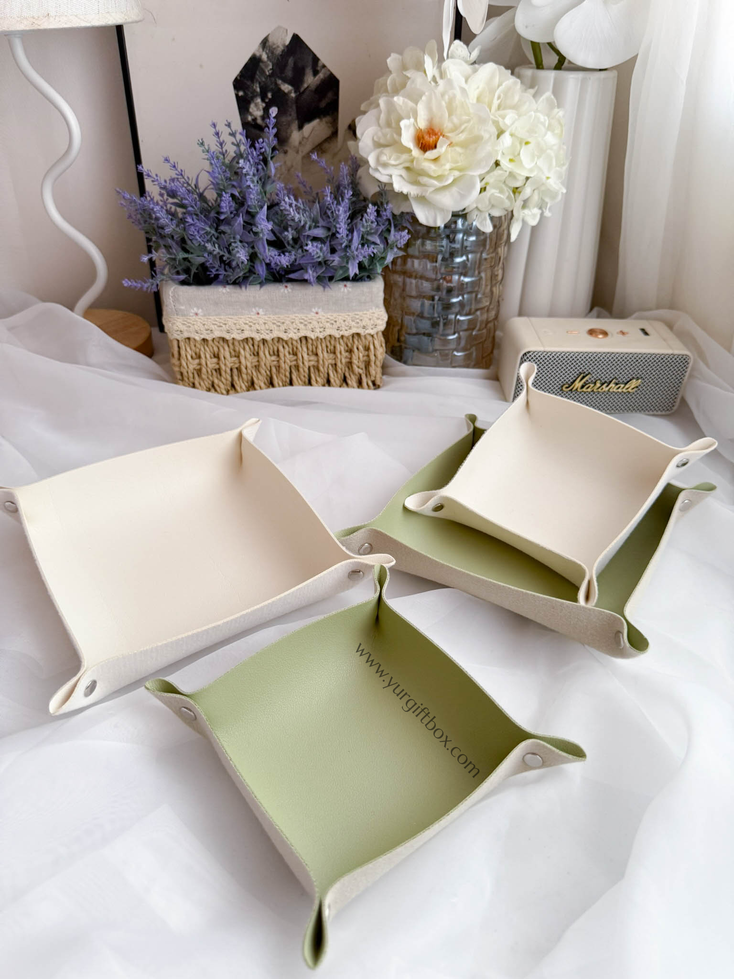 Trinket Tray Set (leather)