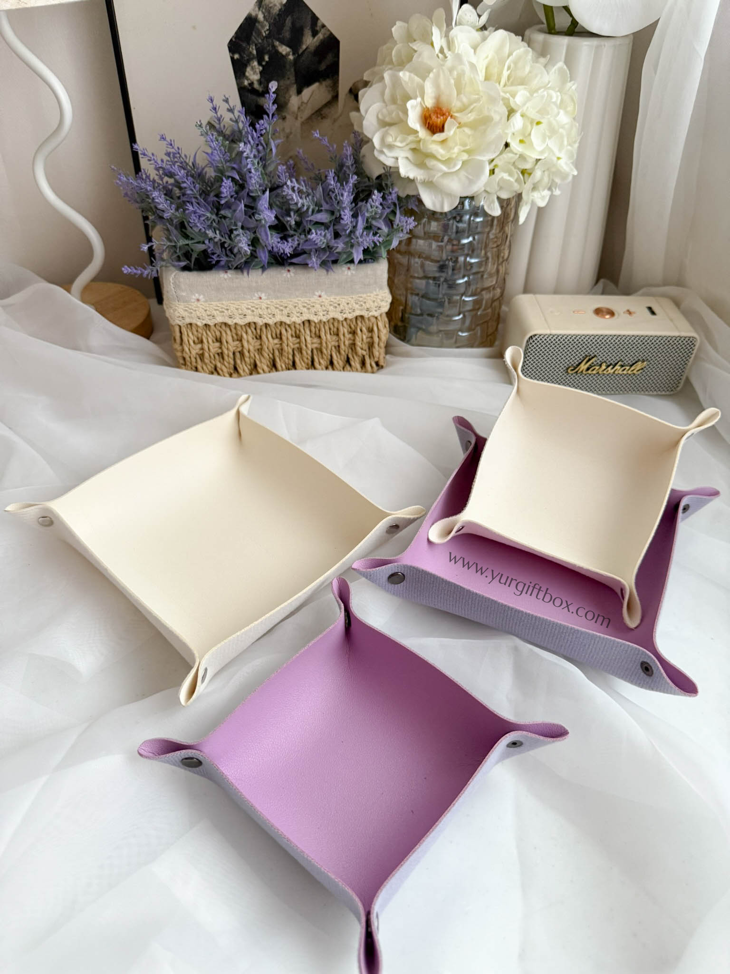 Trinket Tray Set (leather)