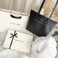 Leather Tote Bag (Croco)