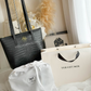 Leather Tote Bag (Croco)