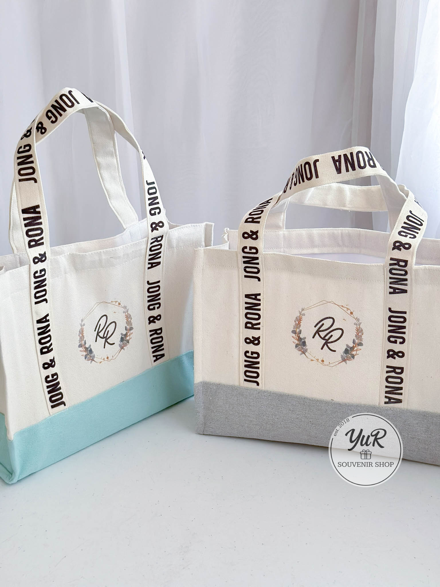 Hand bag w/ printed strap (wedding)