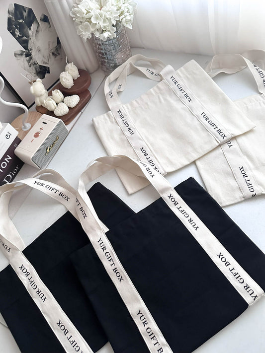 Tote bag w/ DTF printed strap