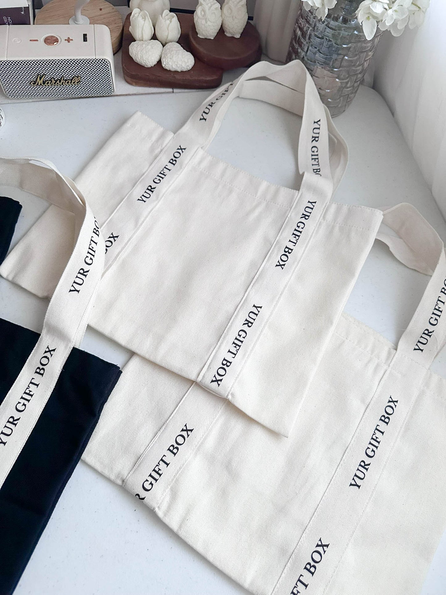 Tote bag w/ DTF printed strap