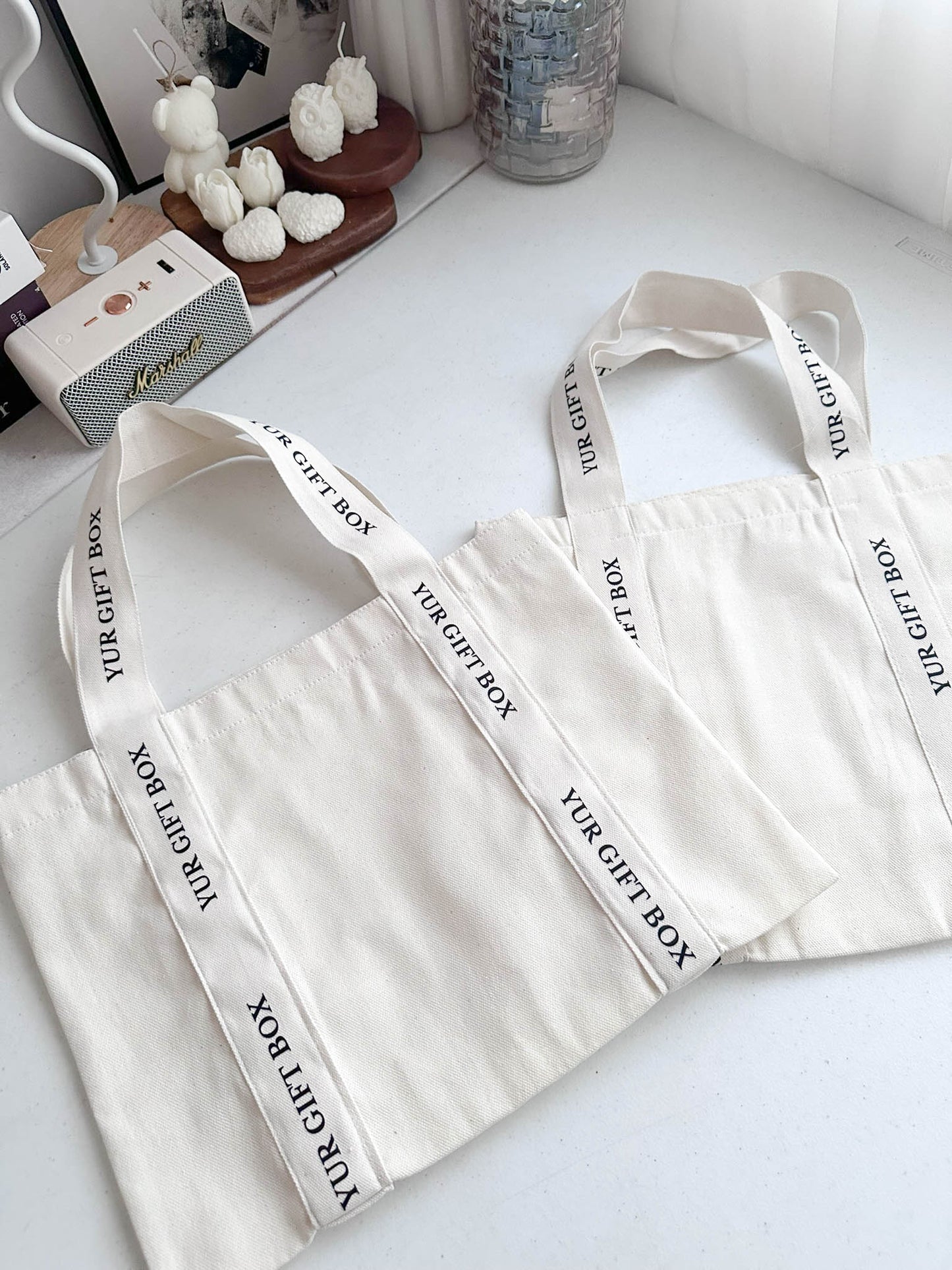 Tote bag w/ DTF printed strap
