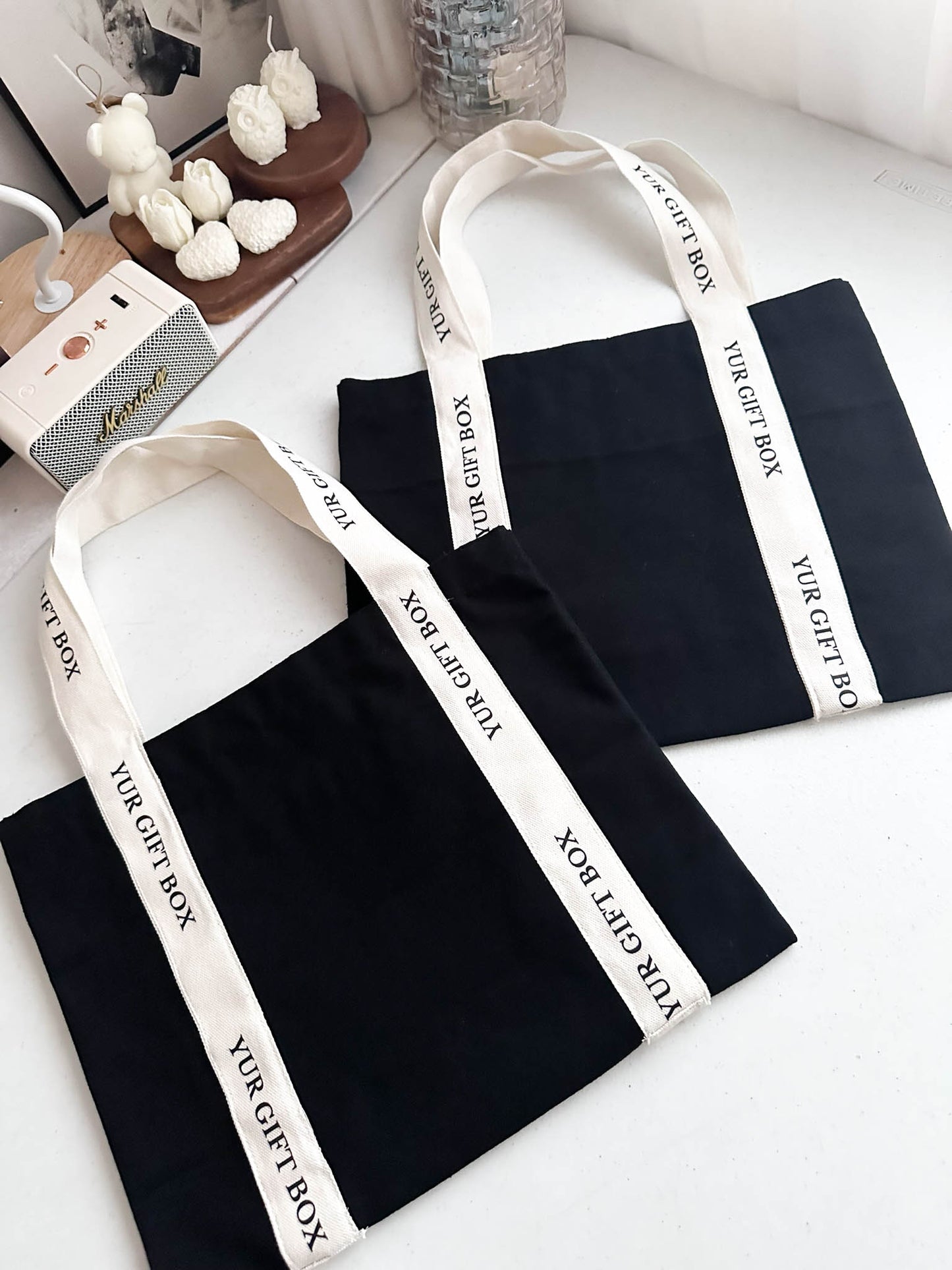 Tote bag w/ DTF printed strap