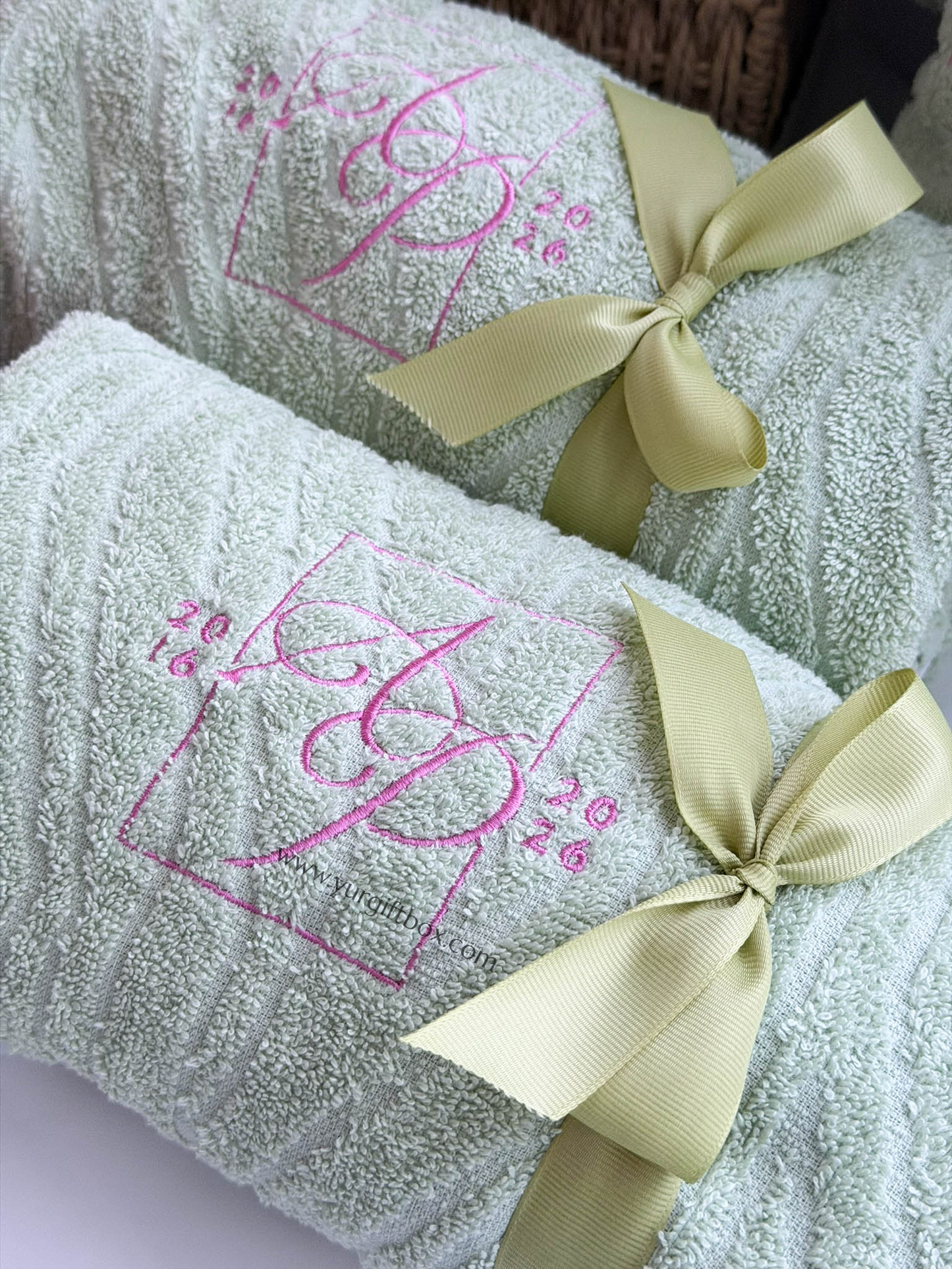 Bath Towel with Embroidery