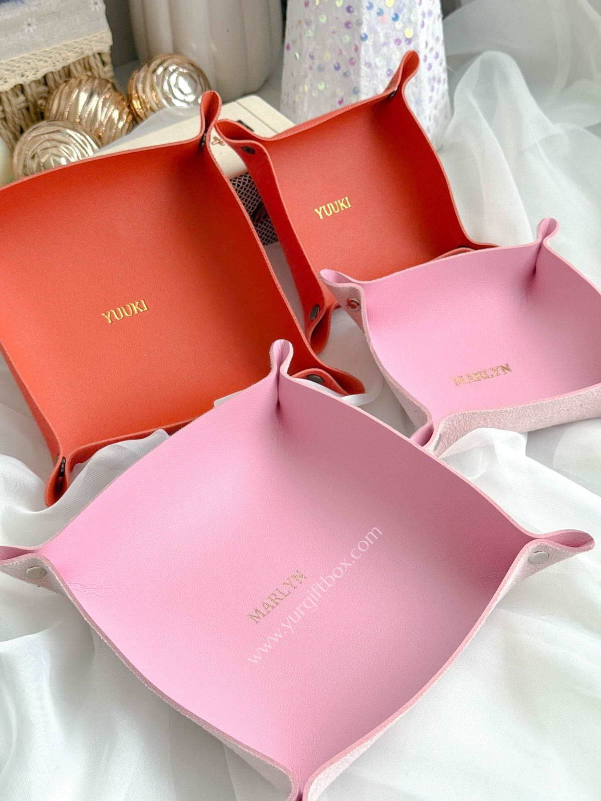 Trinket Tray Set (leather)