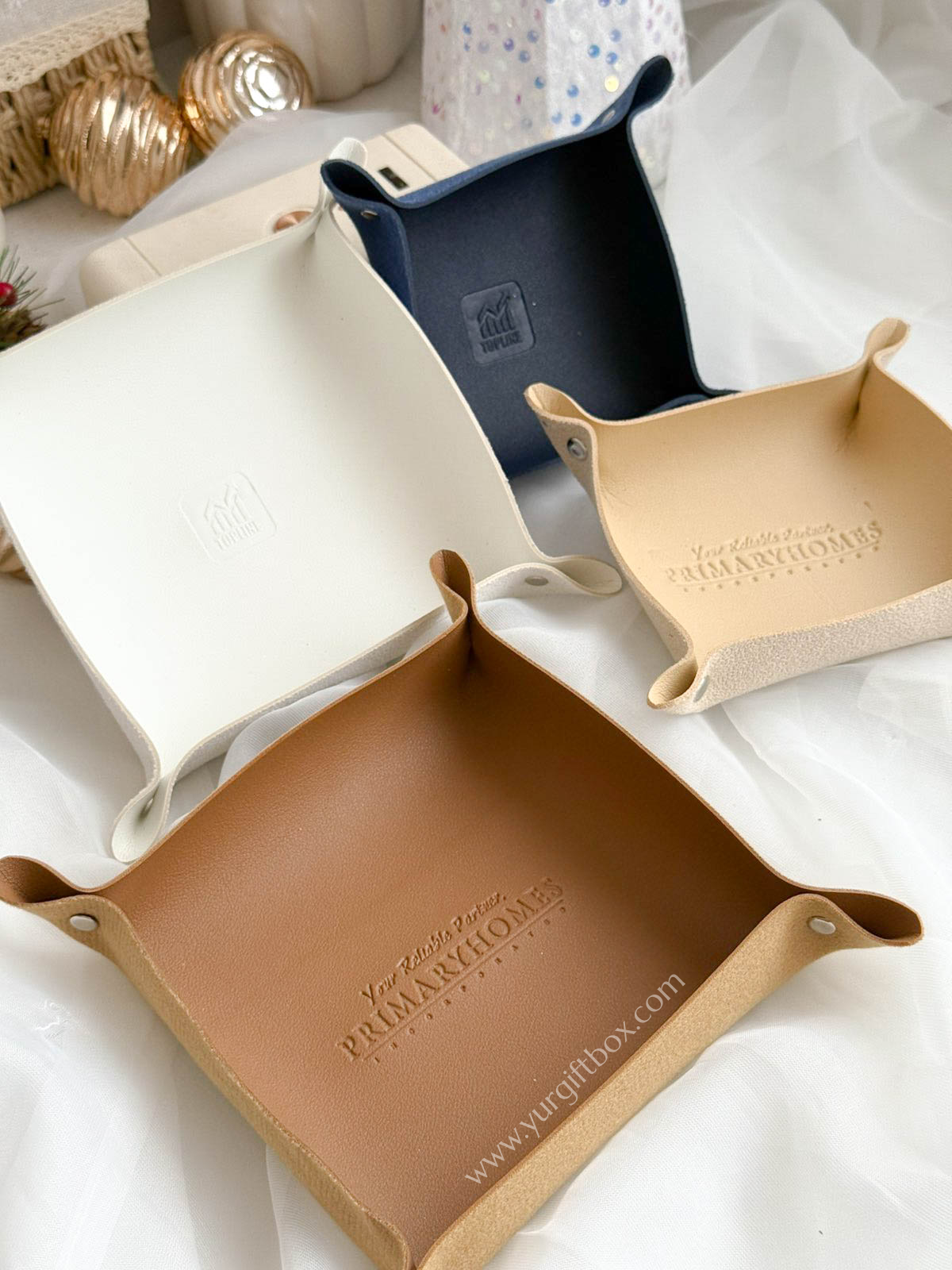 Trinket Tray Set (leather)
