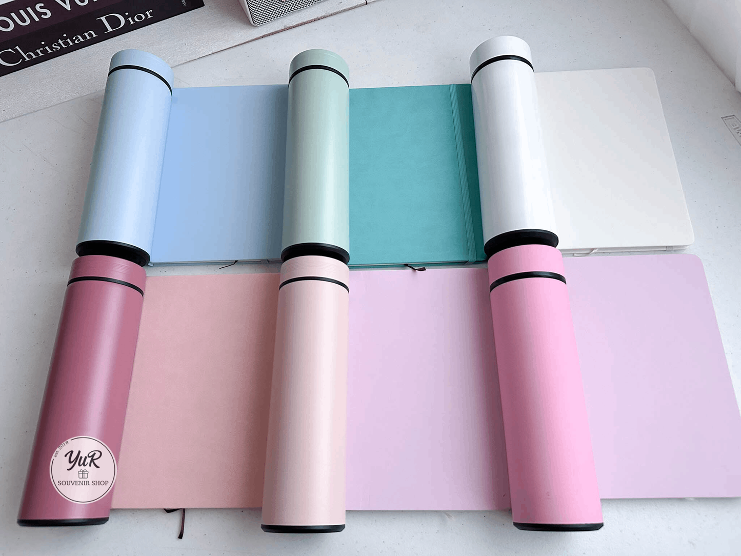 Tumbler + Notebook set (pastel colors)