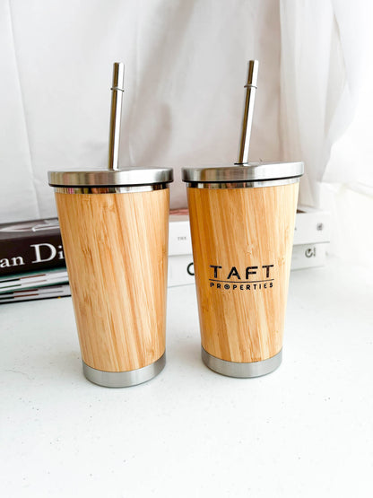 Bamboo Tumbler w/ Straw